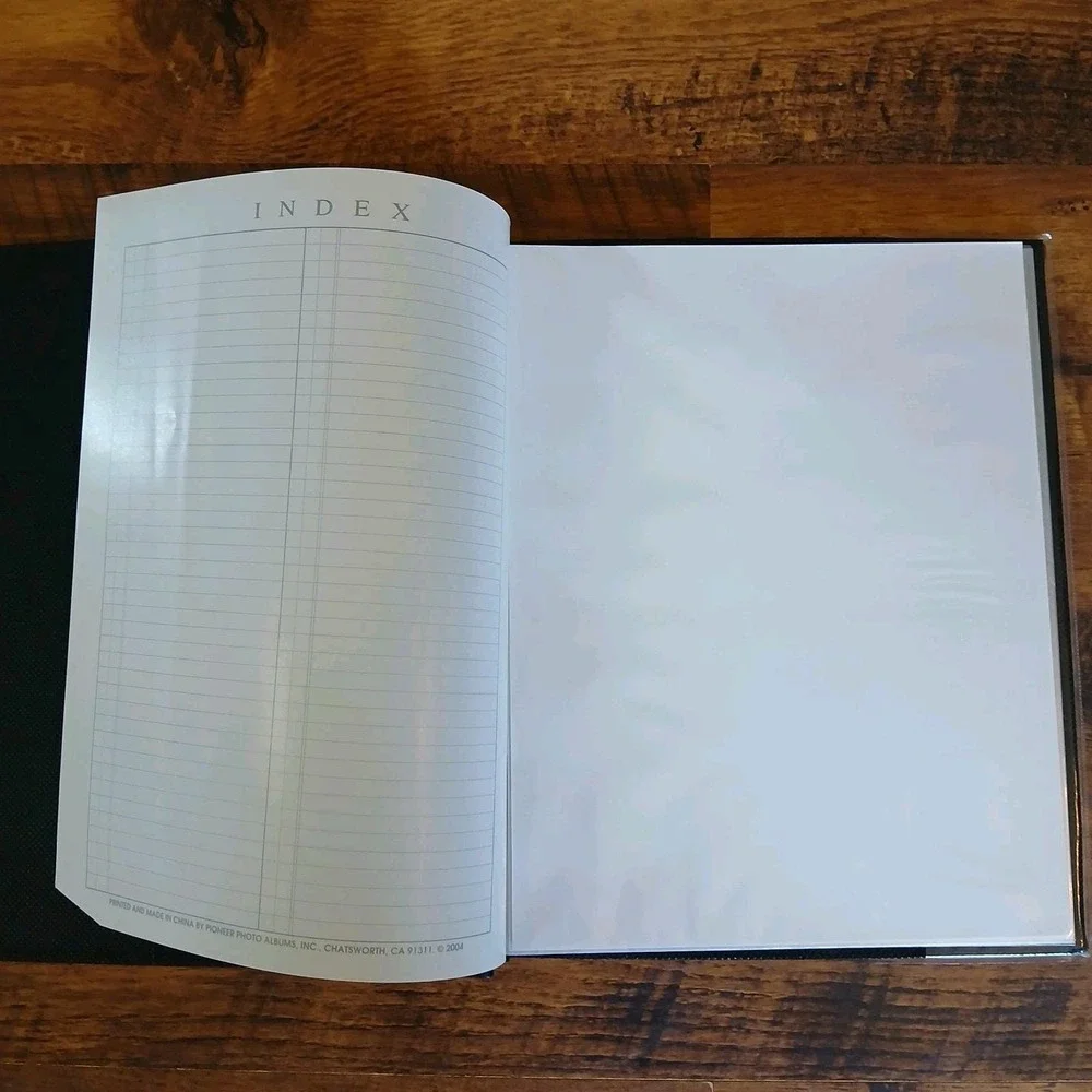 PIONEER EZ LOAD 8-1/2x11 Photo Memory Book Brown/Black Scrapbook NEW